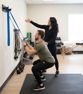Functional strength training for athletes at Scarborough performance PT clinic